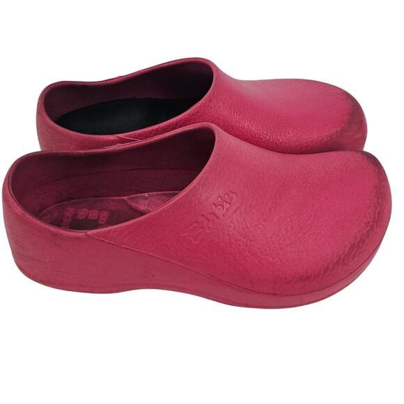 Birki's Shoes - Birkenstock Super Birki Raspberry Rubber Clog Comfort Shoe Bubble Gum Pink 8